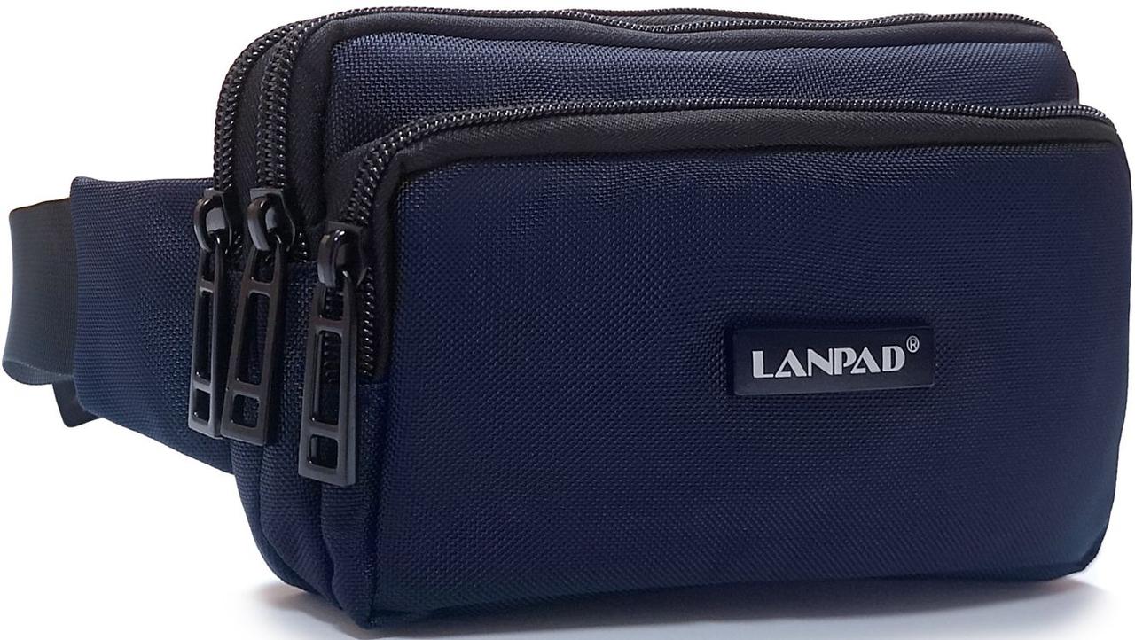 Сумка Lanpad на пояс чоловіча синя