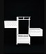 Полиця етажерка на колесах Modern Home 3 яруси 27 х 27.5 х 61.5 см БІЛІ, Етажерка на коліщатках, фото 4