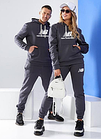 Стильний спортивний костюм унісекс двонитка колір сірий чоловічий жіночий
