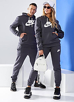 Стильний спортивний костюм унісекс двонитка колір сірий чоловічий жіночий