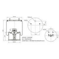 Пневмобалон причепа BPW | ROR-MERITOR (APLUS) CONTI (940 MB P30)