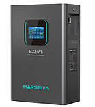 Зовнішня батарея для ДБЖ/інвертора Marsriva LiFePO4 51.2V 100Ah BMS (MR-LFP48-100-WMD), фото 2