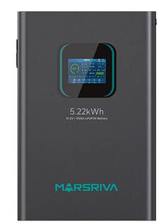 Зовнішня батарея для ДБЖ/інвертора Marsriva LiFePO4 51.2V 100Ah BMS (MR-LFP48-100-WMD)