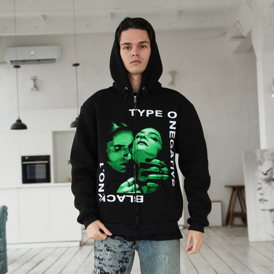Зіппер флісовий RWB - Type O Negative -  Black No.1 (1993), фото 1