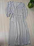 Плаття довге світло-сіре 70 розмір, фото 2