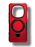 Протиударний чохол Pivot для Xiaomi Redmi Note 14 Pro 5g з кільцем підставкою червоний