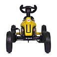 Дитячий педальний карт Bambi 01 Speed (жовтий колір) на EVA колесах, металева рама, ланцюговий привод, фото 6