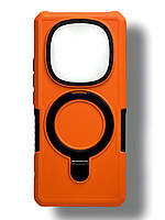 Протиударний чохол Pivot для Xiaomi Redmi Note 14 Pro 5g з кільцем підставкою помаранчевий