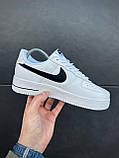 Жіночі білі кросівки Nike Air Force 1 Low, жіночі шкіряні стильні кросівки, жіночі кеди Найк Аір Форс, фото 4
