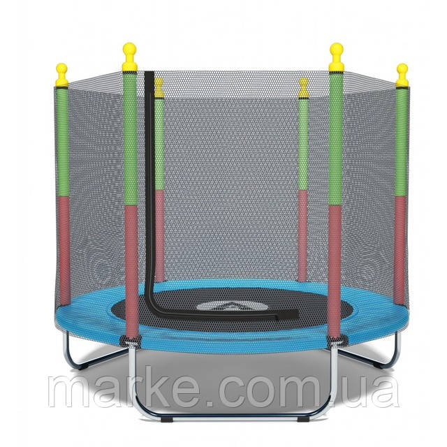 Батут манеж дитячий з сіткою Atleto 160 см синій KRB10 (mrk)