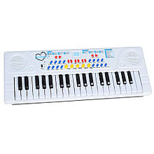 Дитяча музична іграшка "Синтезатор" SYL-8201B 37 клавіш, мікрофон, музика, запис