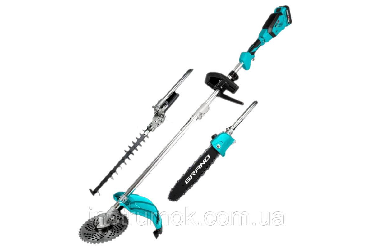 Акумуляторний триммер газонний Grand АТГ-20 4в1, фото 1