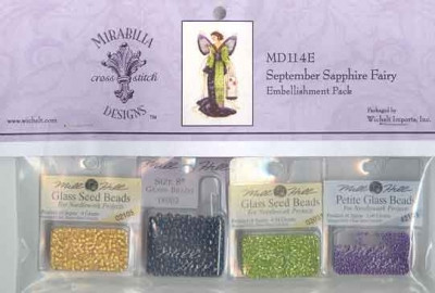 Набір бісеру та прикрас MillHill для дизайну Mirabilia September Sapphire Fairy MD114E