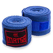 Бинти боксерські 3 метри Matsa MA-0030-3 (100% бавовна) з петлею для великого пальця, фото 2