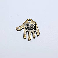 Підвіски металеві Finding Кулон рука hand made ручна робота Антична бронза 12 мм x 11 мм