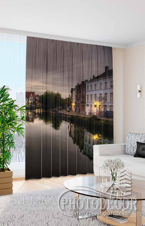 Фото Штора Венеція, висота - 2,28м, ширина - 1,20м, тасьма, габардин, фото 1