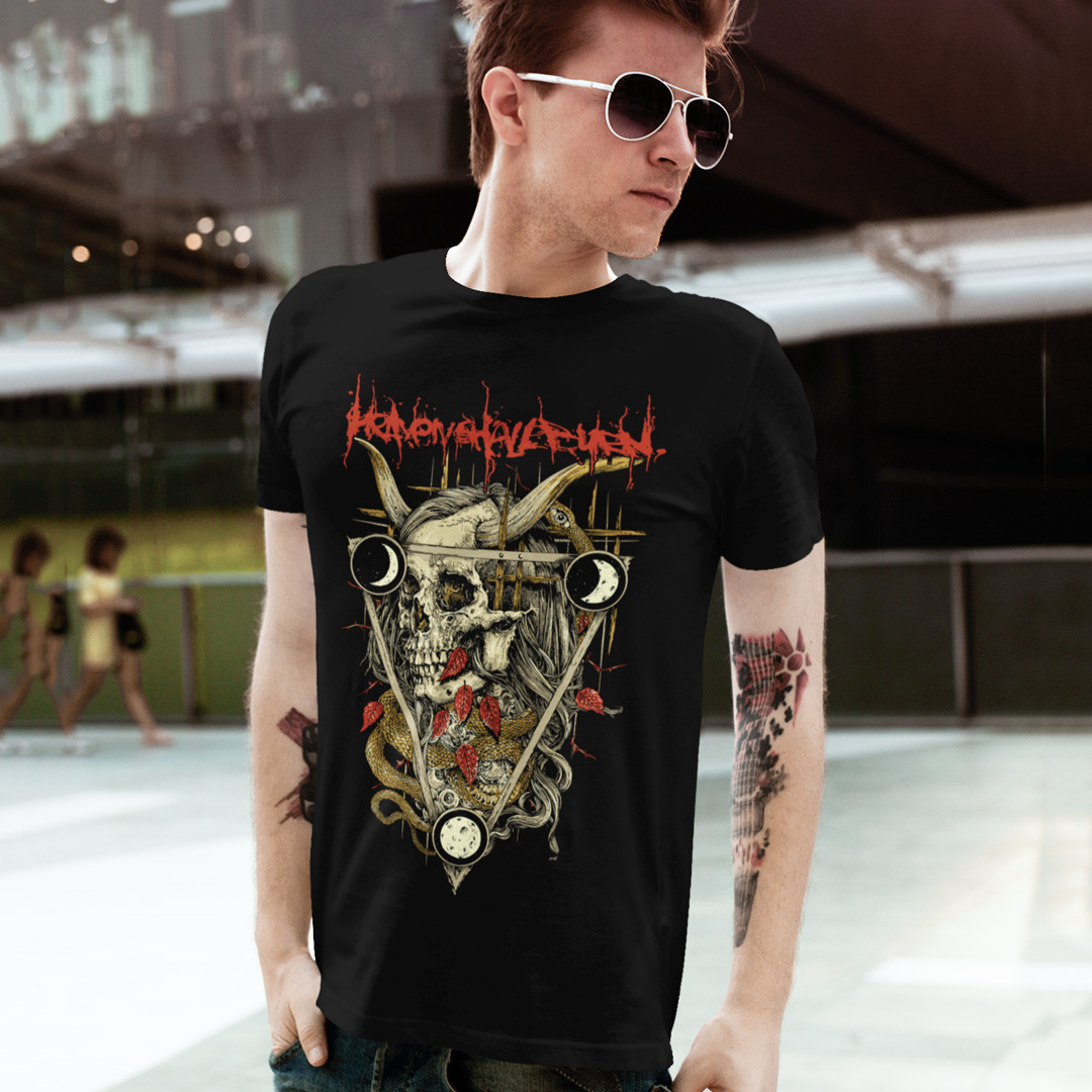 Футболка унісекс Heaven Shall Burn (Triangle Leaves) XS чорний, фото 1