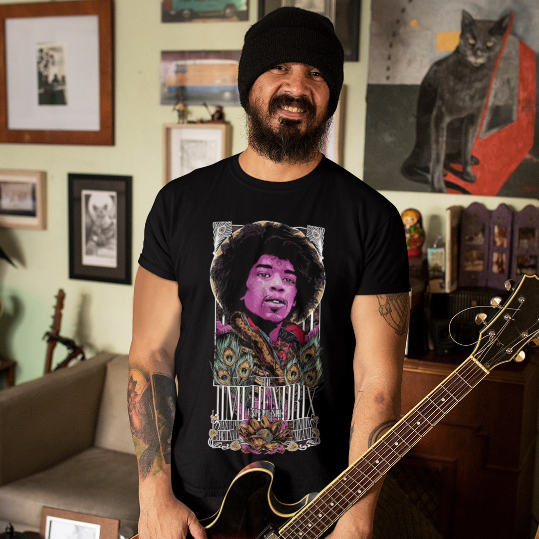 Футболка унісекс Jimi Hendrix (The Jimi Hendrix) XS чорний, фото 1