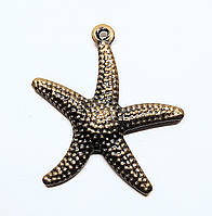Підвіски металеві Finding Кулон морська зірка Антична бронза 22 мм x 20 мм