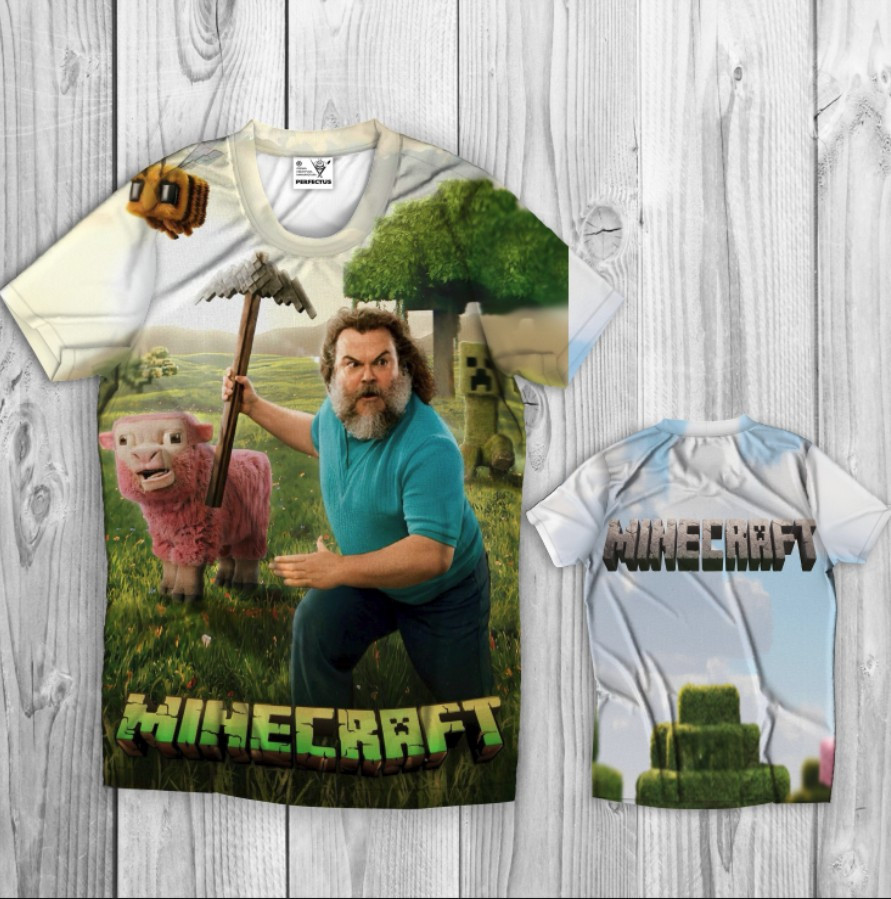 Футболка Minecraft майнкрафт Стів гра фільм гра постер напис герої ВСІ Розміри, фото 1