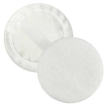 Набір спонжей для пудри Q. P. I. PROFESSIONAL коло з стрічкою білий 2 шт QS-306