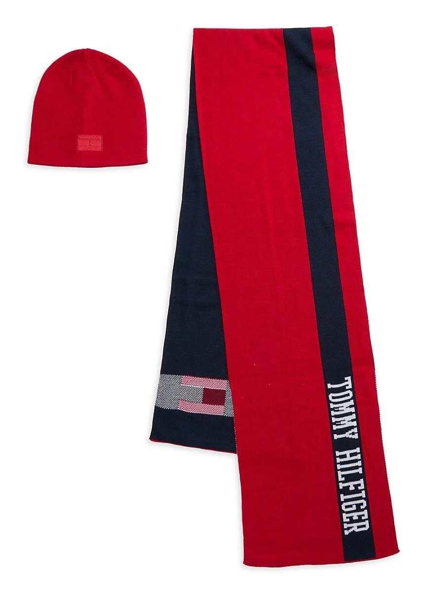 Набір Tommy Hilfiger шапка та шарф 1159829732 (Червоний One size), фото 1