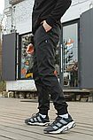 Чоловічі спортивні штани з бавовни з кишенями та манжетами., фото 8