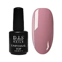 DIS Nails Топ кольоровий Universal Top No Wipe Color №1 для нігтів, 15мл