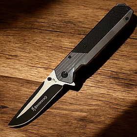 Розкладний ніж Browning F193 з кліпсою 22см Black (7_02172)