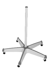 Штатив НА КОЛІСАХ стійка для лампи-лупи мод. 5-А