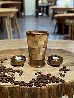 Дерев'яна ваза  для сухоцвітів та декору .Горіх