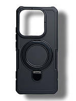 Протиударний чохол Pivot для Xiaomi Redmi Note 14 5g з кільцем підставкою чорний