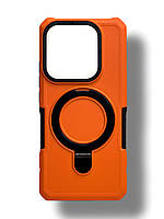 Протиударний чохол Pivot для Xiaomi Redmi Note 14 5g з кільцем підставкою помаранчевий