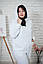 Жіночий спортивний костюм білого кольору, двунитка, фото 2