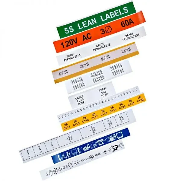 Зразок стрічки для принтера етикеток BRADY M21