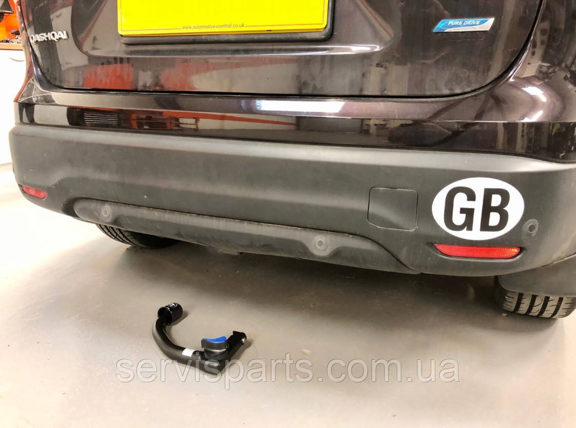 Фаркоп Nissan Qashqai J11 2014-2019 (Ніссан Кашкай) швидкоз'ємний гак на ключах