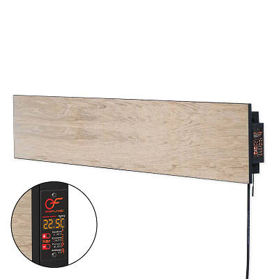 Опалювальна панель плінтусного типу FLYME 420PBG (бежеве дерево), програматор