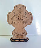 Хрест на підставці для автомобіля 8×5,8 см або для будинку, фото 2