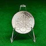 Срібна інвестиційна монета «Венська Філармонія» 1 унція (1 oz) 999 проби 1.5 Євро Австрія 2021 рік, фото 8