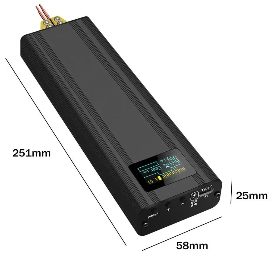 Апарат точкового зварювання 80 Gear з дисплеєм і функцією Power Bank для акумуляторів 18650, 5000 мА·год, фото 1