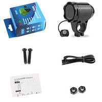 Велодзвінок із сигналізацією SunDING SD-603 4xAG13 батарейки гучний дзвінок на кермо з паролем