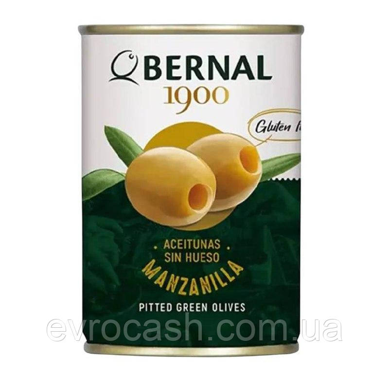Оливки Bernal Manzanilla без кісточки жб 292г (суха вага 120) 15 шт ящик