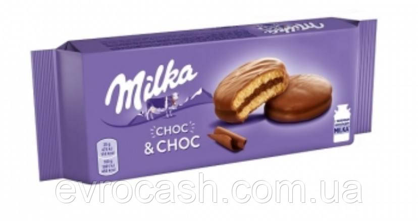 Печиво сендвіч Milka Choc&Choc 150 гр, фото 1