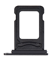 Лоток для сим карты iPhone 15 /15 Plus на 2 Sim-карти, чорний, Black