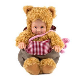 Лялька "Маленьке Ведмежатко" з сумкою та стікерами, 23 см [tsi263180-TSI]
