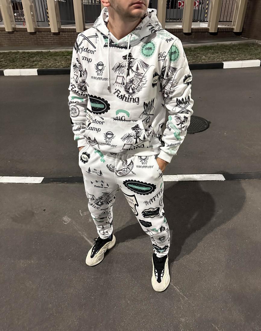 Теплий спортивний костюм худі+штани чоловічий