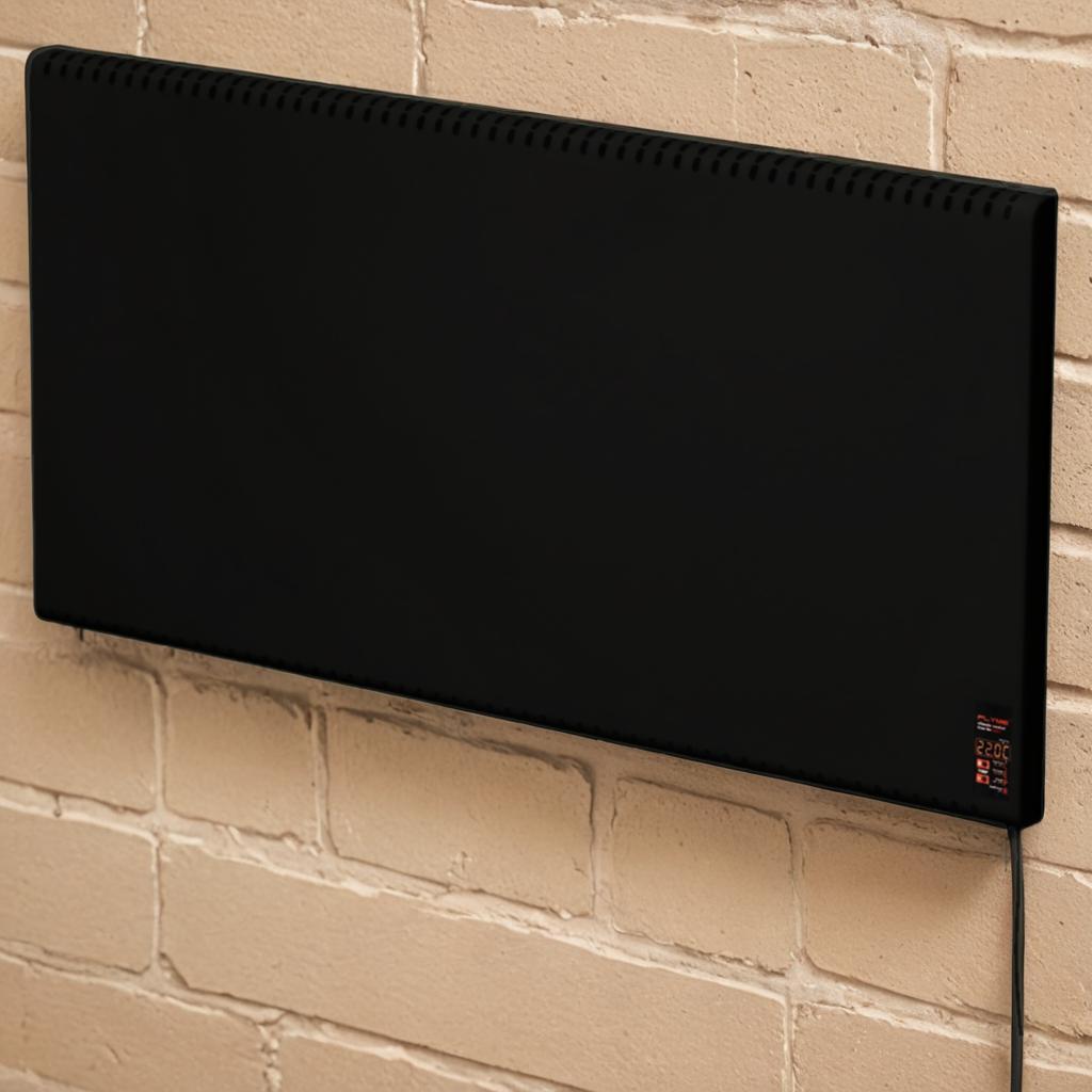 Гібридний інфрачервоний конвектор Flyme M800 чорний з програматором, 800 Вт, до 16 м.квч, фото 1