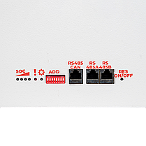 Акумулятор LP LiFePO4 51,2V - 230 Ah (11776Wh) (BMS SP 200A/100A) RM RS485/CAN LCD WH, фото 6