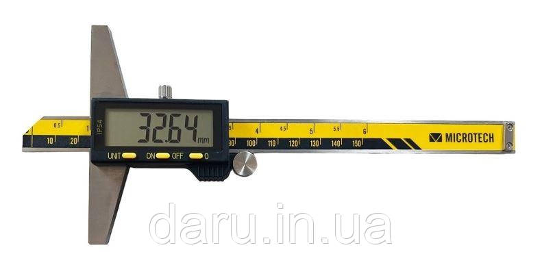 Штангогліномер цифровий ШГЦ-150, 0-150 мм / 0,01 мм, RS-232, гостреєстр NoУ1987-95, Україна, фото 1