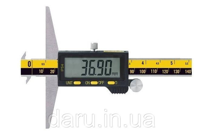 Штангогліномер цифровий із двома гаками ШГЦ-150, 0-150 мм/01 мм, RS-232, держреєстр NoУ1987-95, Україна, фото 1